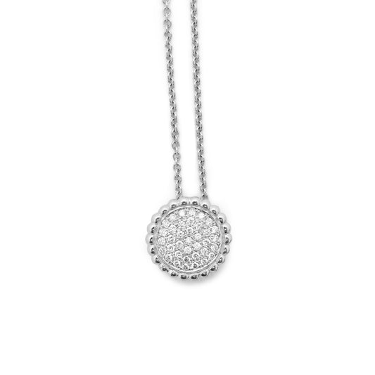 Collier en diamant en forme de fleur