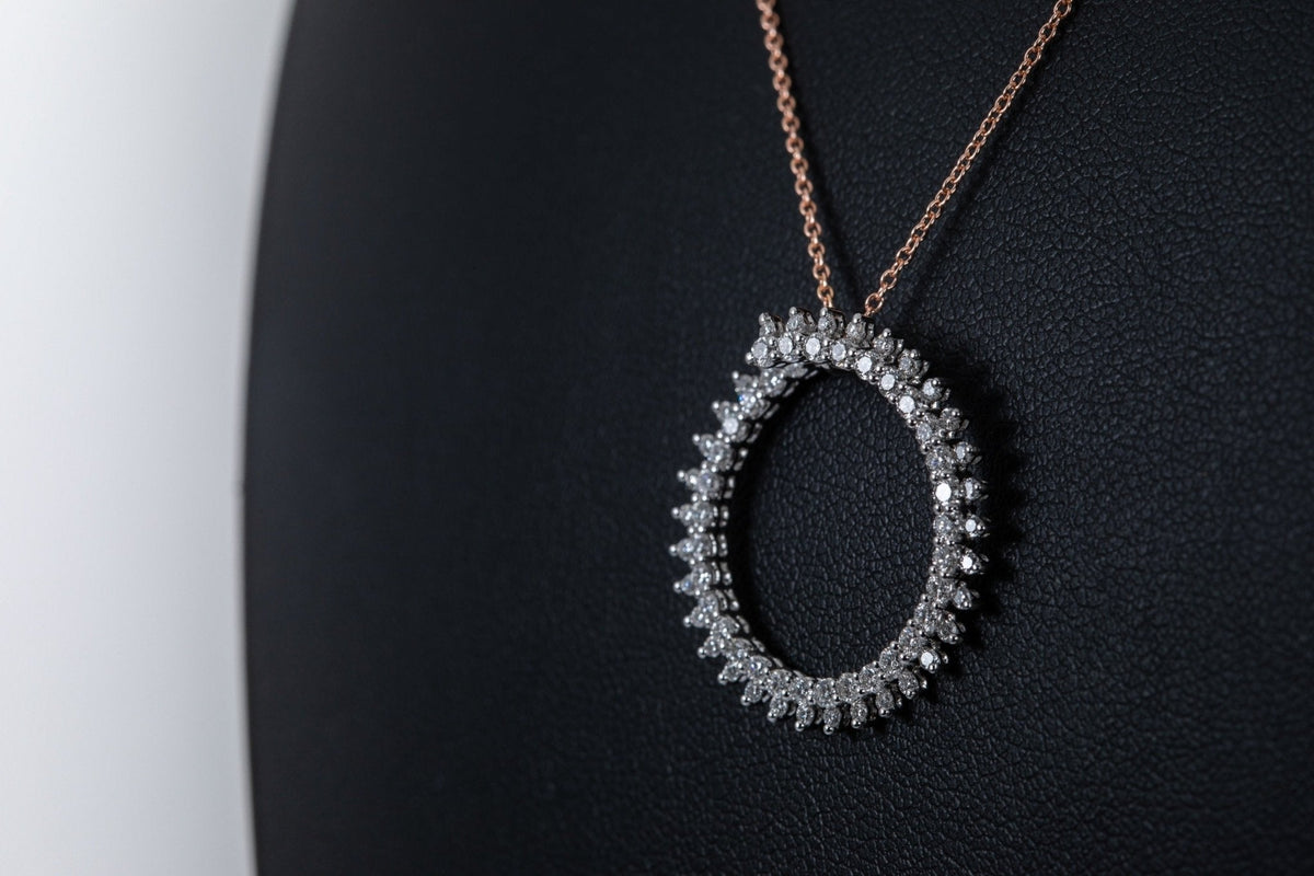 Diamond Halo Necklace