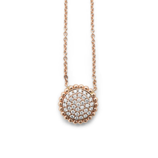 Collier en diamant en forme de fleur