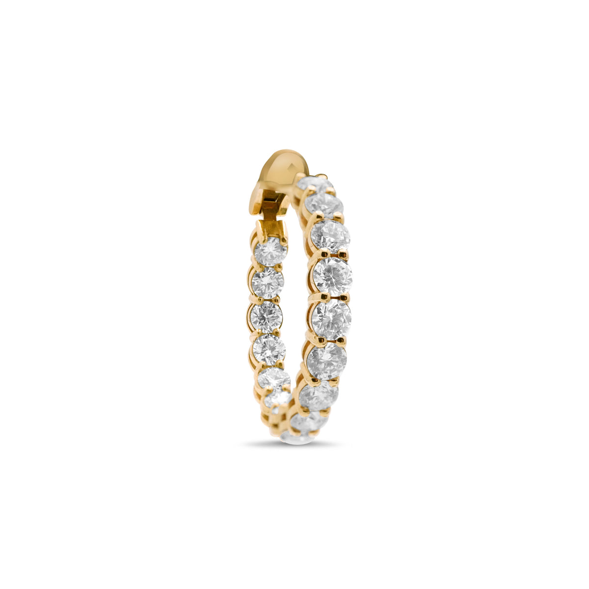 Infinity Diamond Hoops