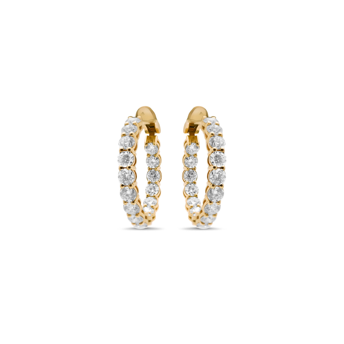Infinity Diamond Hoops