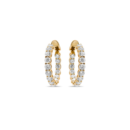 Infinity Diamond Hoops