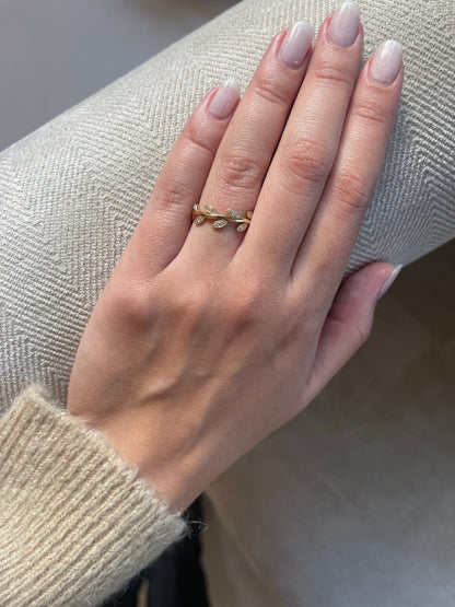 Gold Leaf Ring