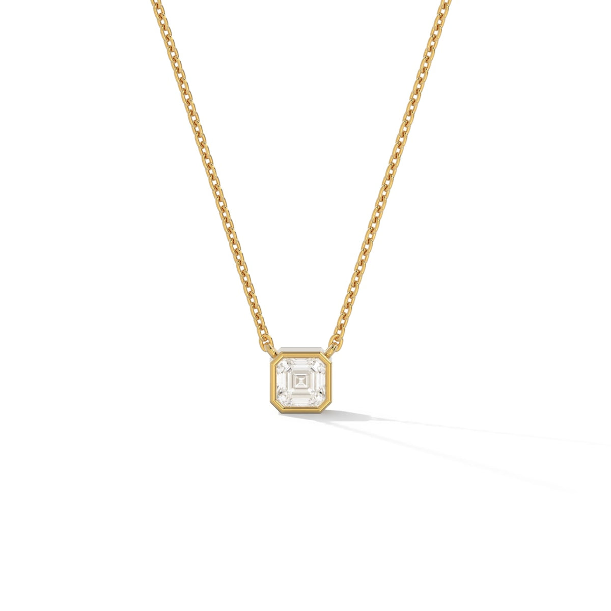 Pendentif taille Asscher