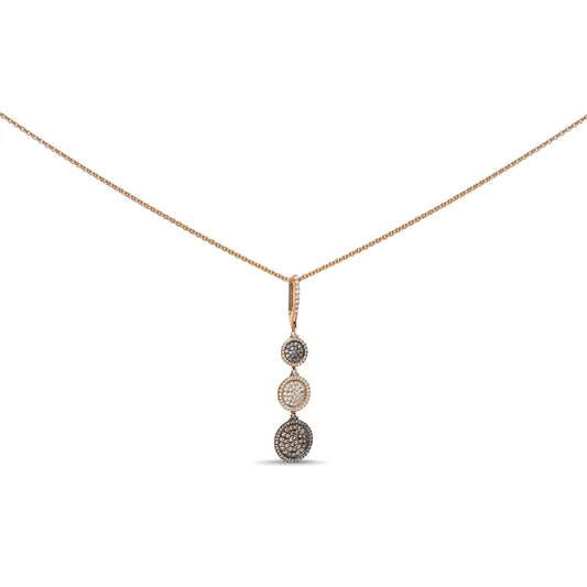 Cognac-Diamant-Halskette