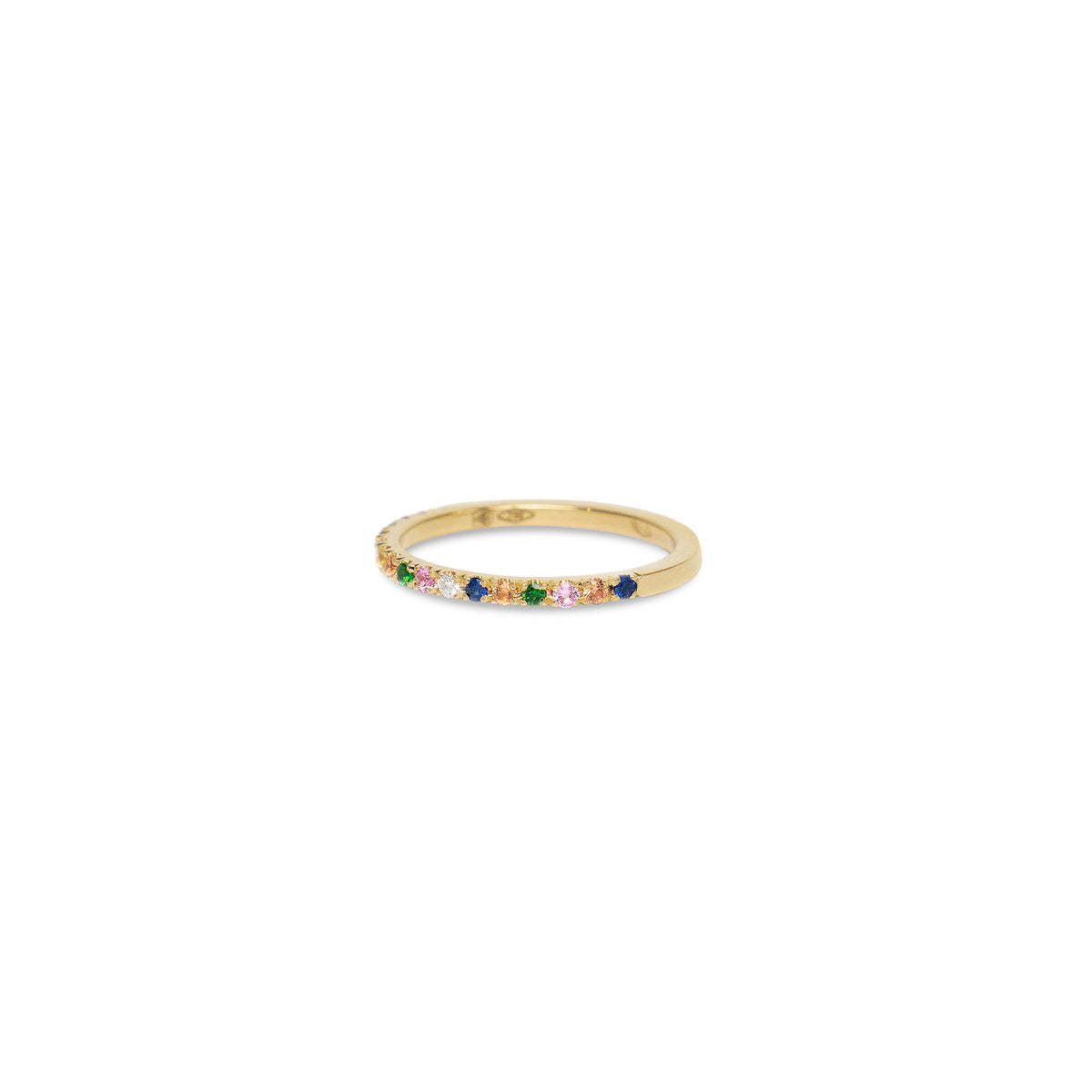 Bague en saphir de couleur de qualité supérieure
