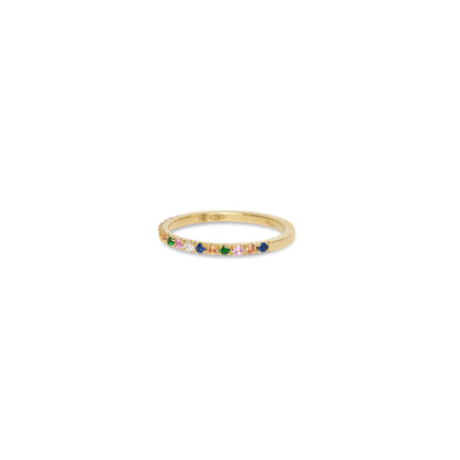 Bague en saphir de couleur de qualité supérieure