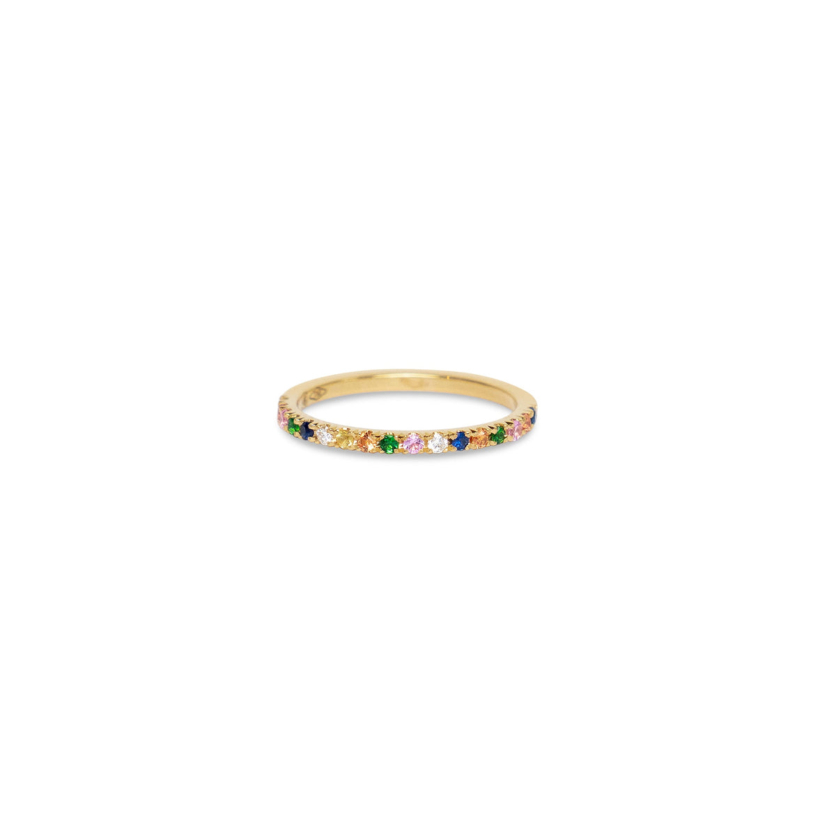 Bague en saphir de couleur de qualité supérieure