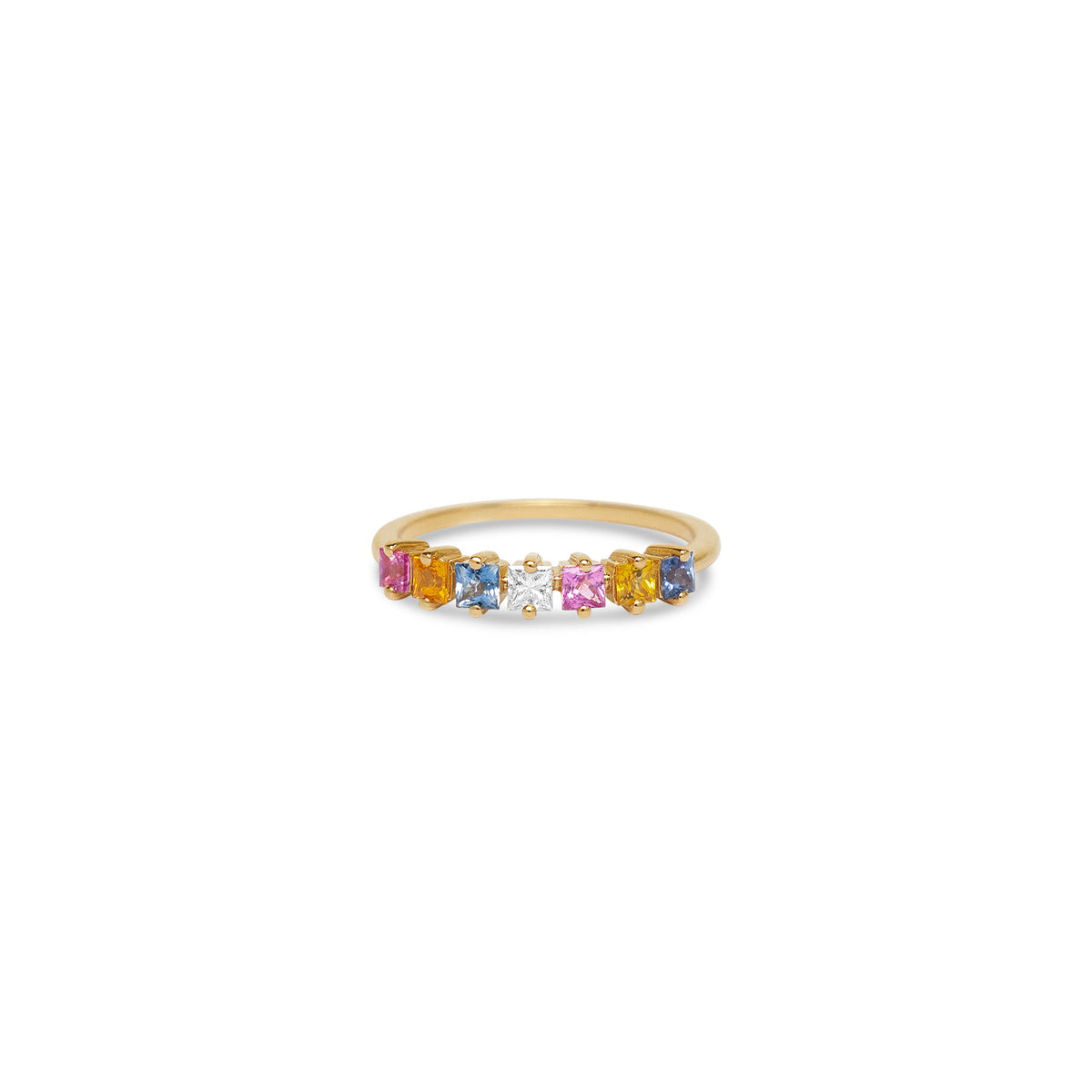 Ring mit farbigem Saphir