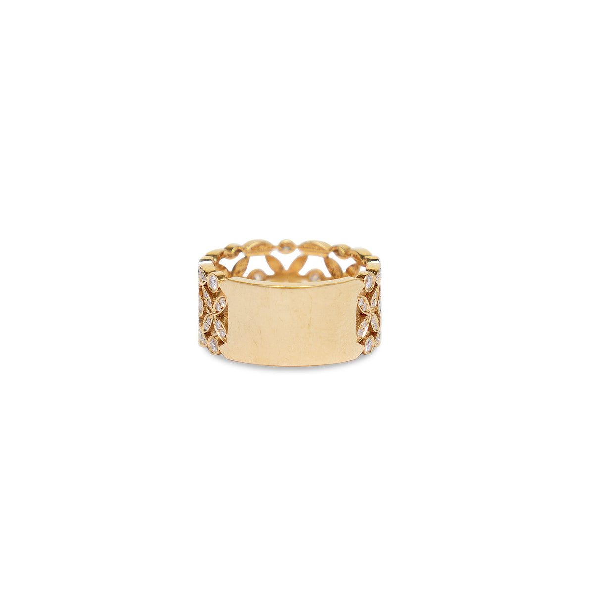 Bague fleur diamant