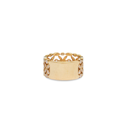 Bague fleur diamant