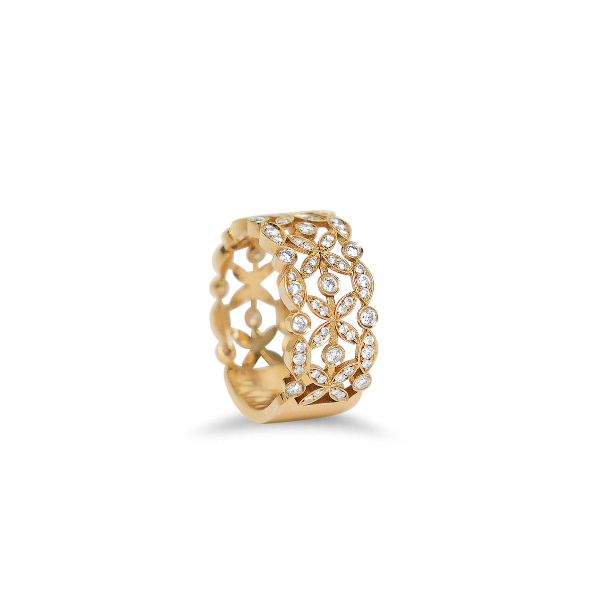 Bague fleur diamant