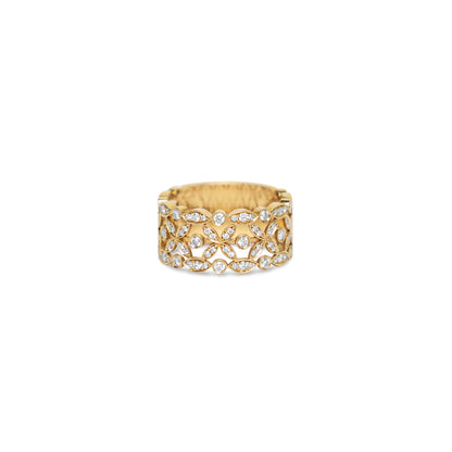 Bague fleur diamant