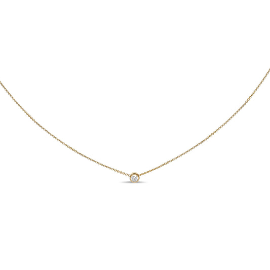 Collier solitaire diamant