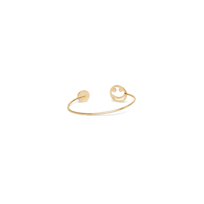 Bracelet Smiley en or