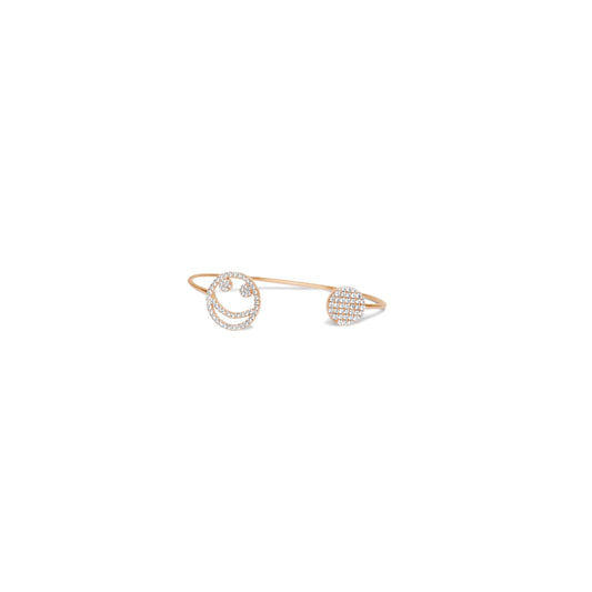 Goldenes Smiley-Armband