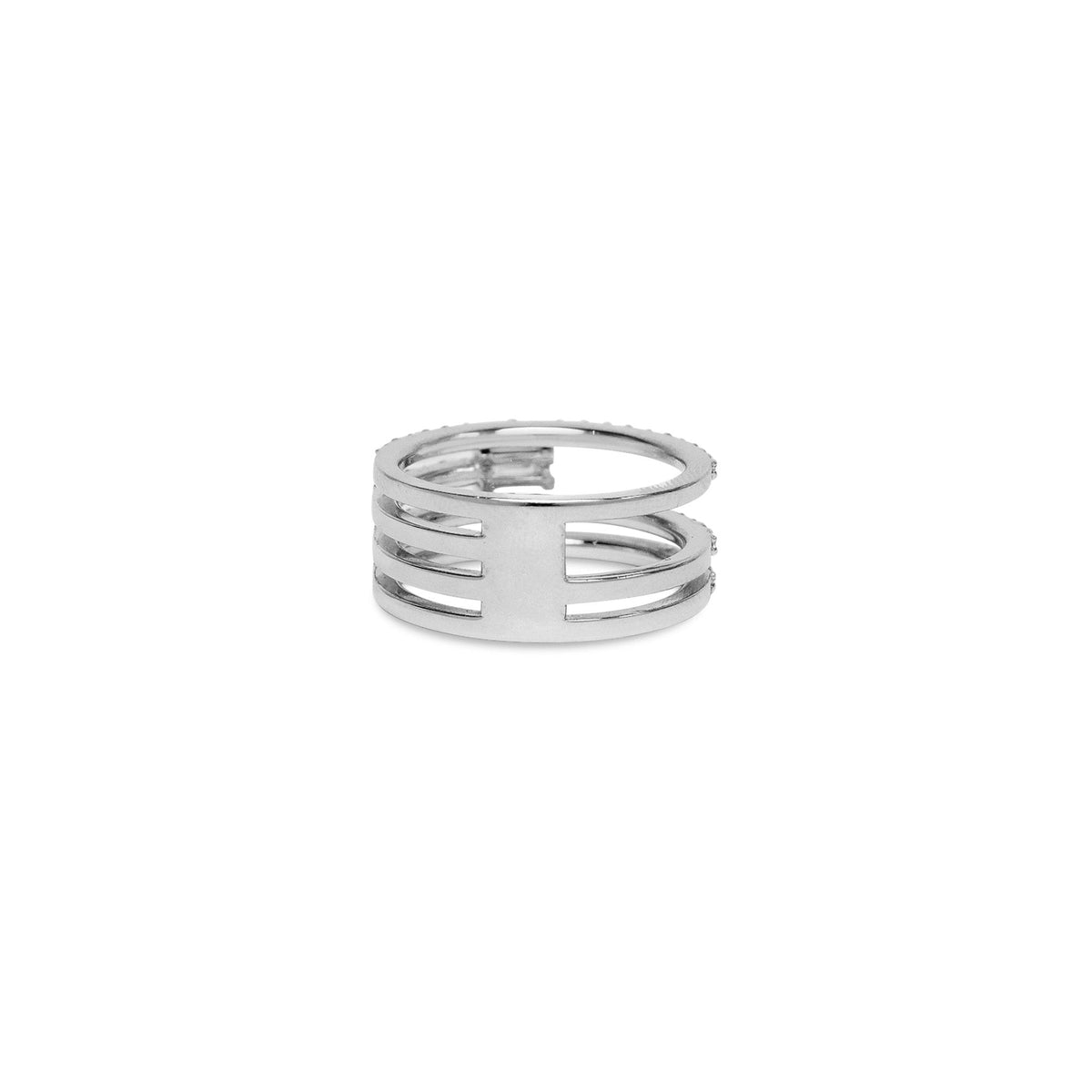 Bague empilable taille émeraude