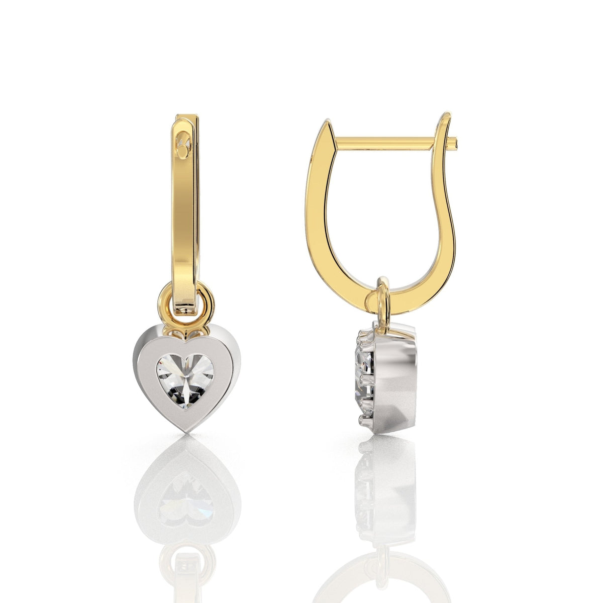 Heart Diamond Earrings