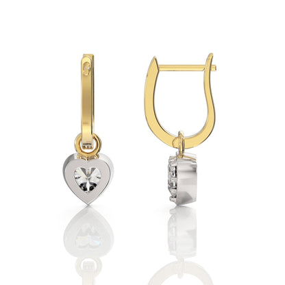 Heart Diamond Earrings