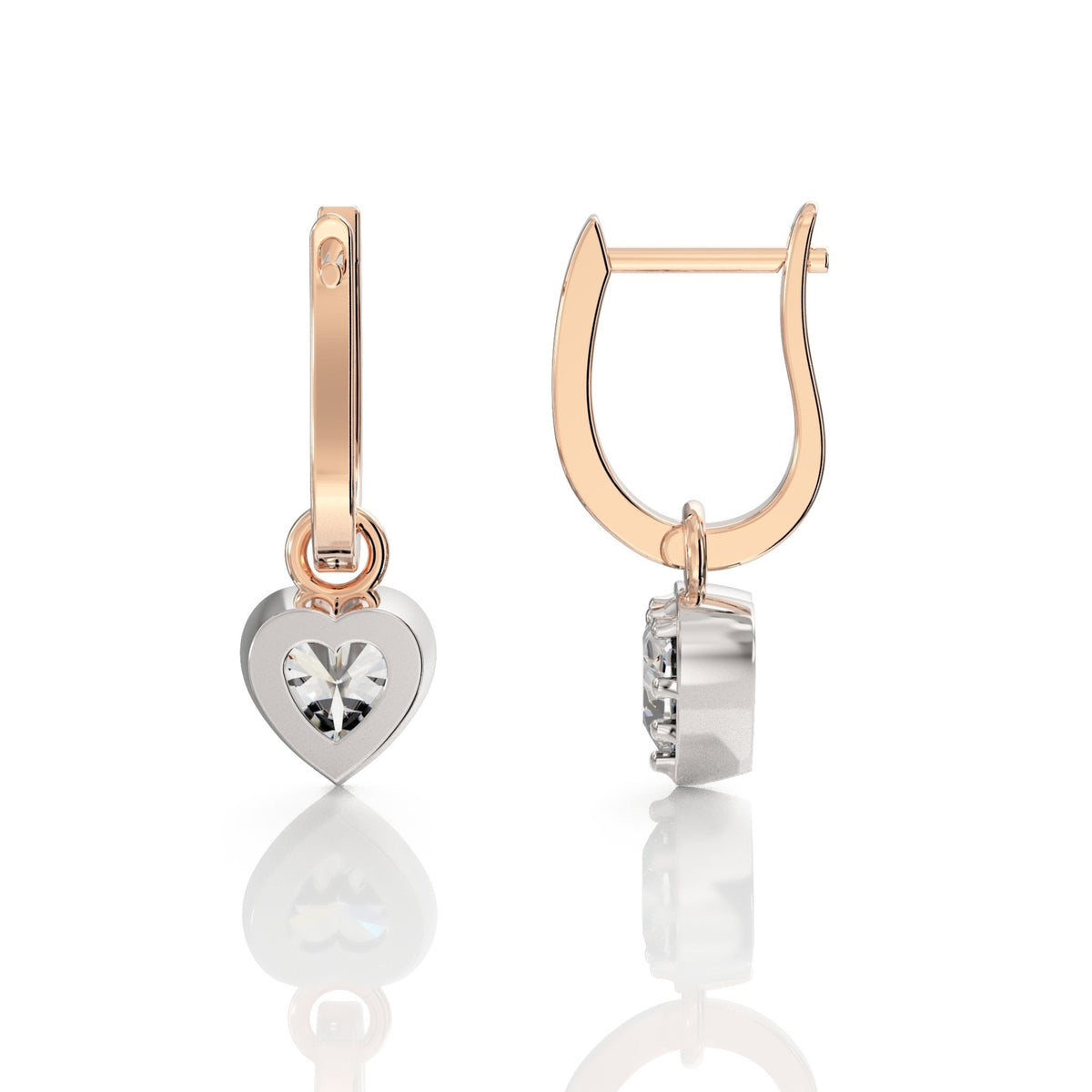 Heart Diamond Earrings