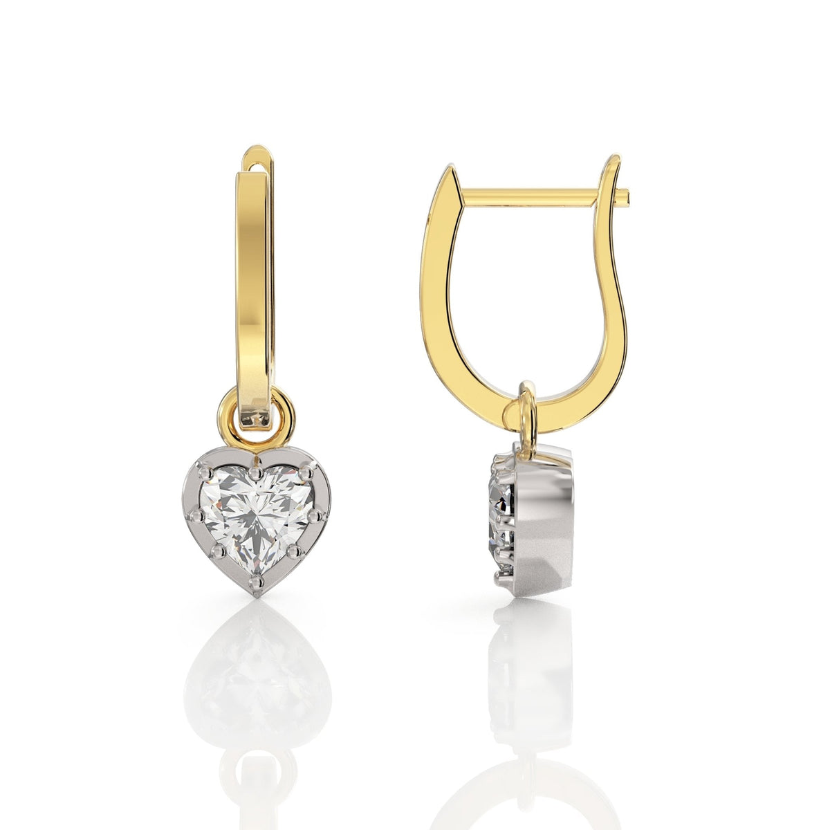 Heart Diamond Earrings