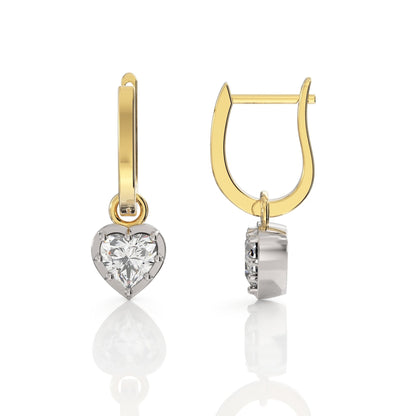 Heart Diamond Earrings