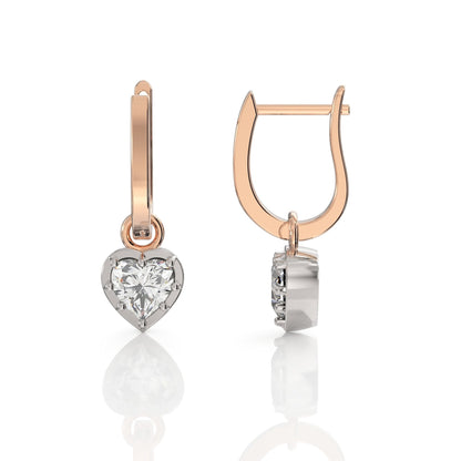 Heart Diamond Earrings